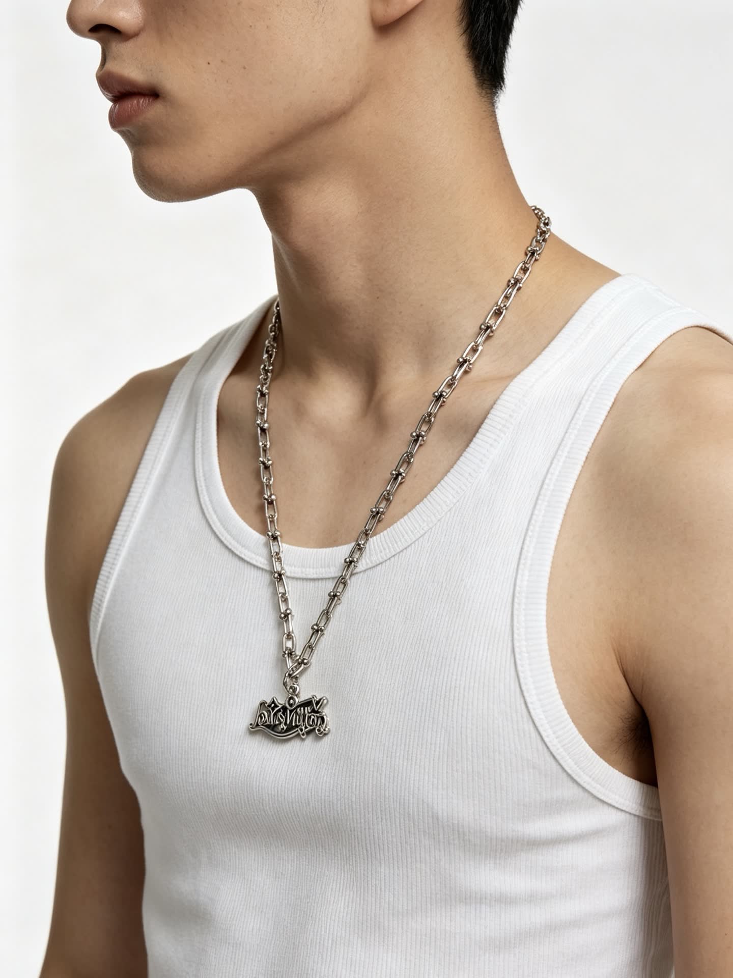 Louis Vuitton Silver Chain Necklace